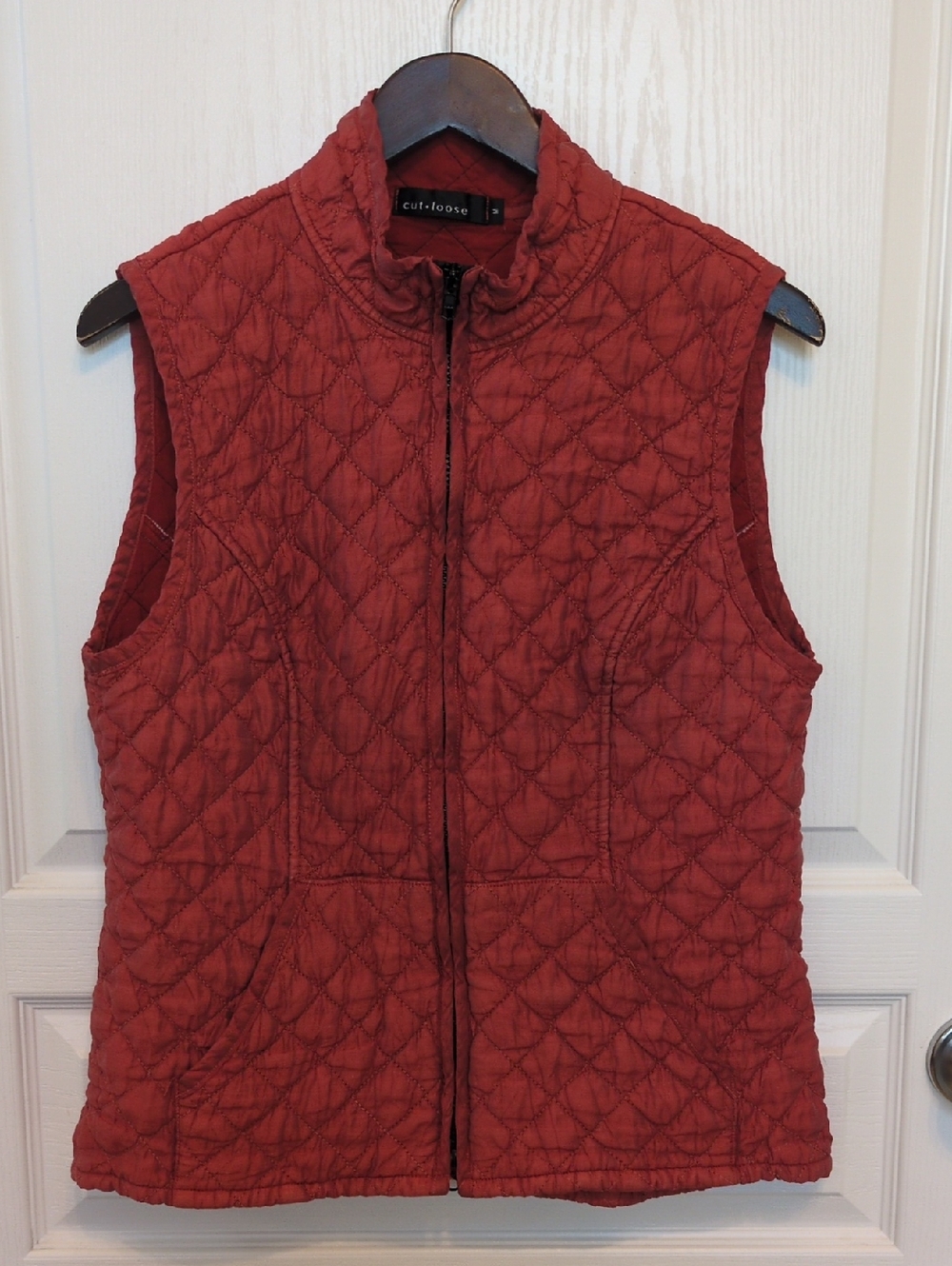 cut loose Quilted Rust Vest